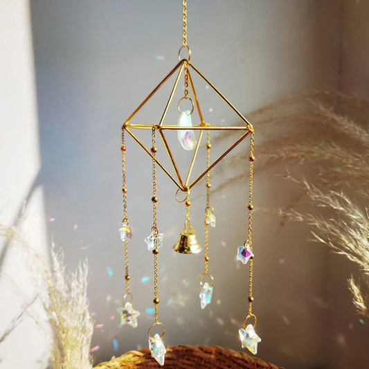 Rainbow Star Moon Wind Chimes