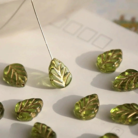 Czech Glass Coffee Beads – Loose Beads for DIY Handmade Accessories